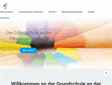 Tablet Screenshot of gs-plingans.musin.de